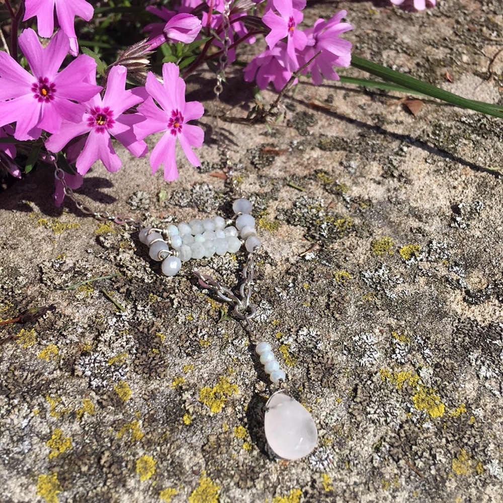 Quartz and Moonstone necklace